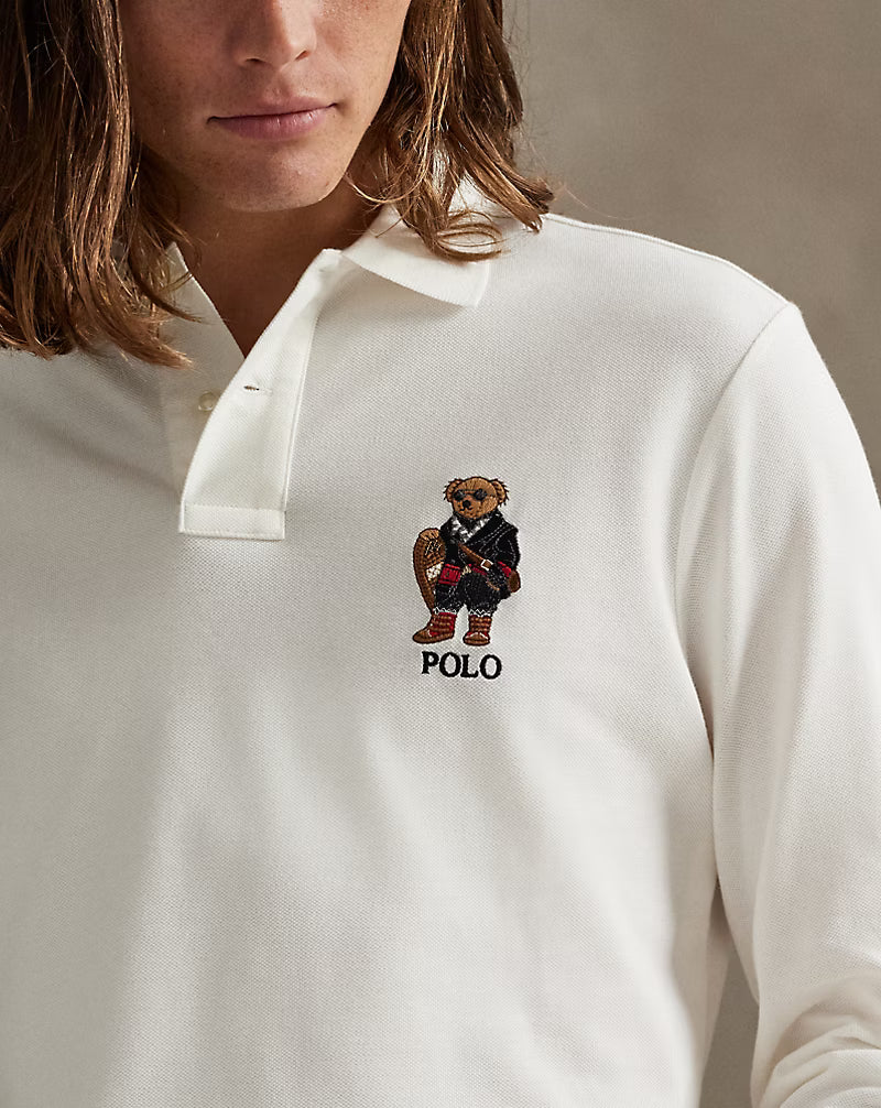 Classic Fit Polo Bear Mesh Polo Shirt