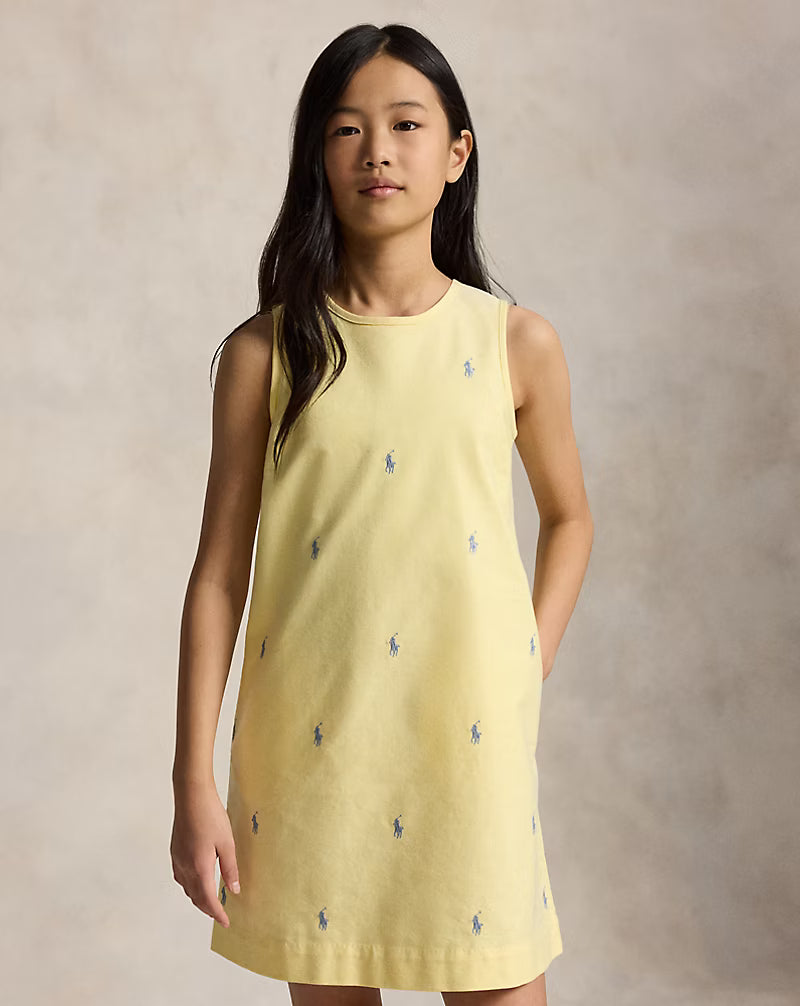 Polo Pony Cotton Oxford Dress