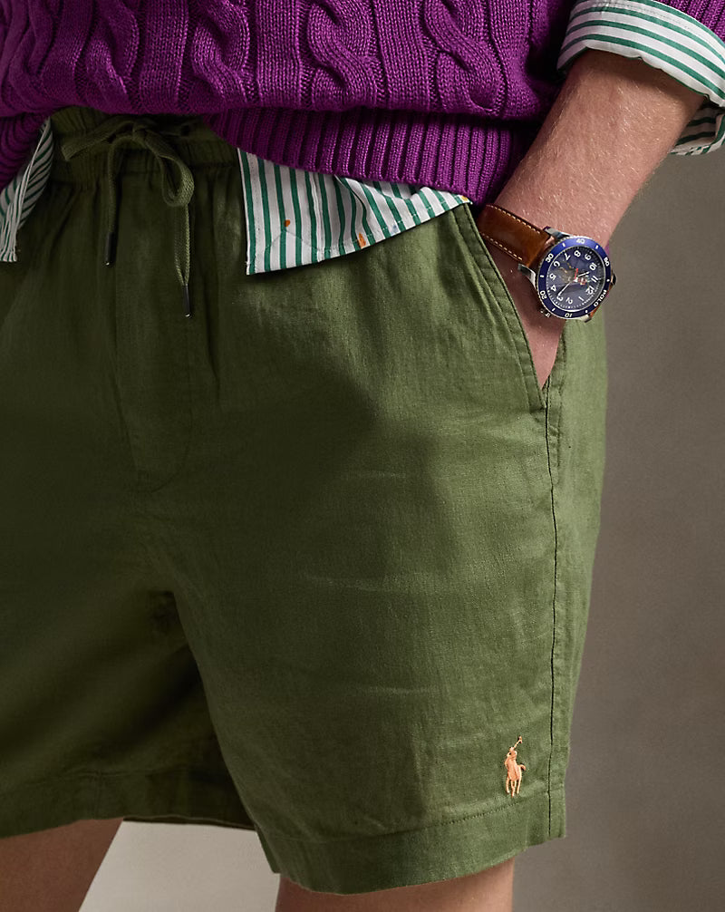 6-Inch Polo Prepster Linen Short
