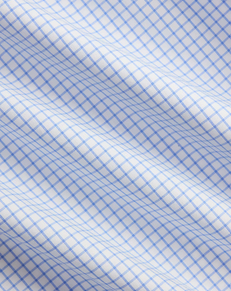 Classic Fit Plaid Stretch Poplin Shirt