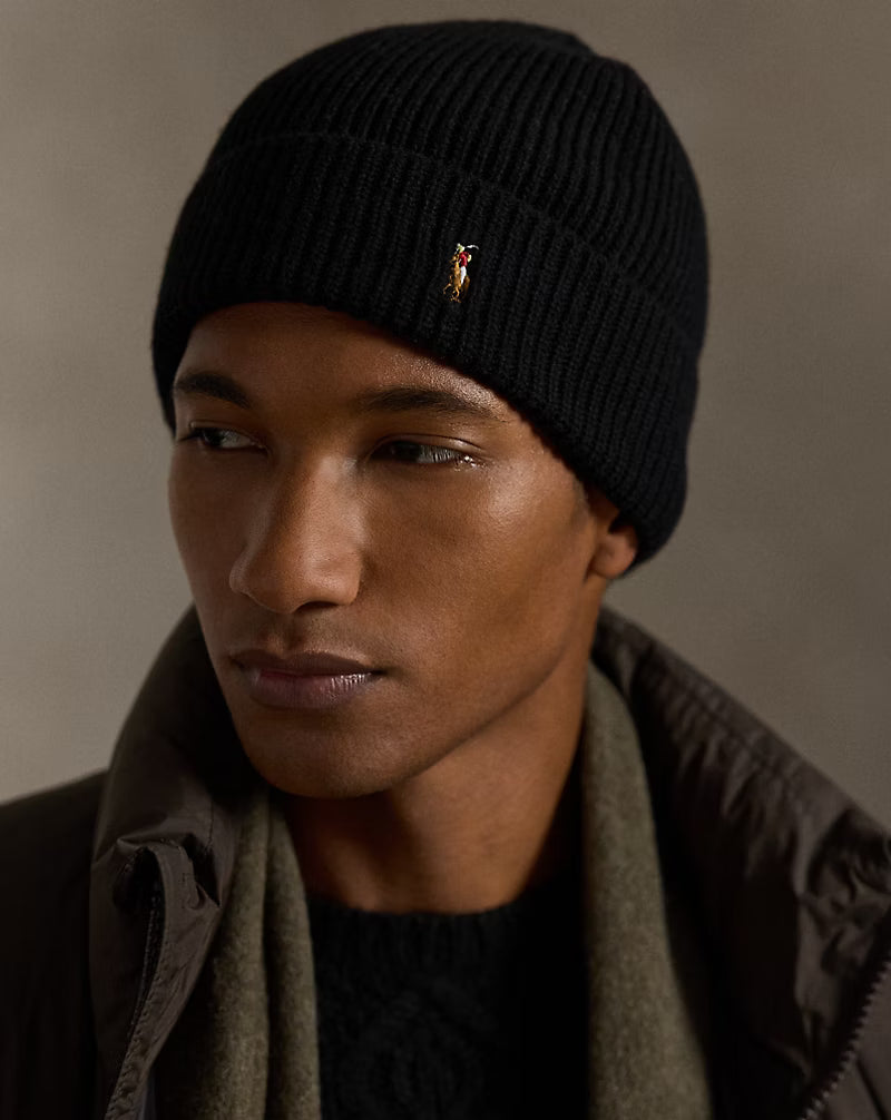 Signature Pony Wool-Blend Beanie