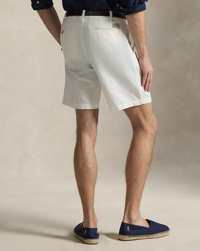 8.5-Inch Classic Fit Linen-Cotton Short