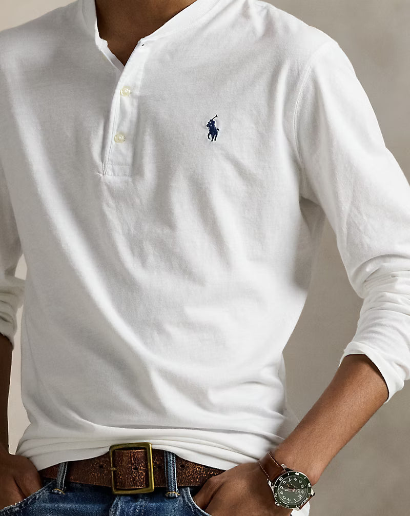 Slub Jersey Henley Shirt