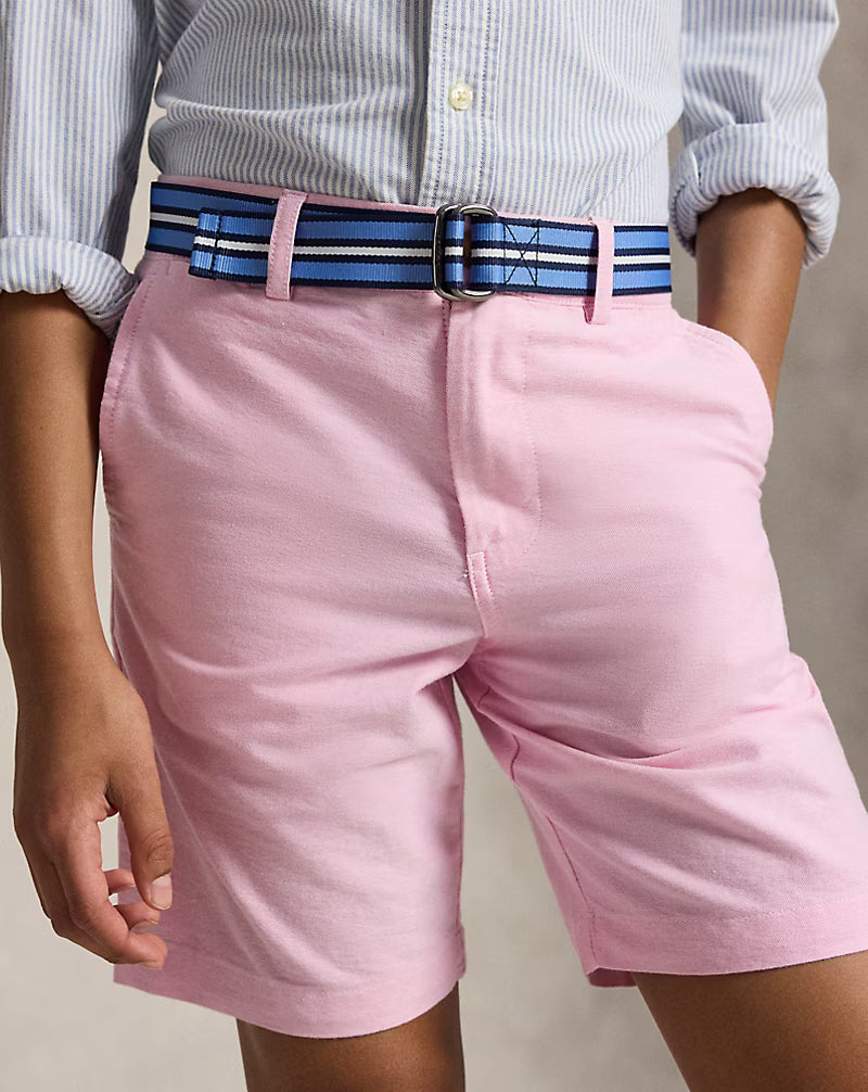 Belted Cotton Oxford Short