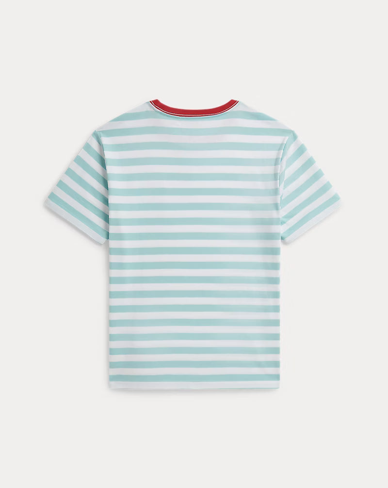 Striped Cotton Jersey Pocket Tee
