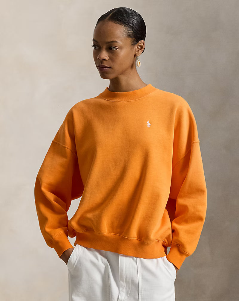 Oversize Back-Logo Fleece Crewneck
