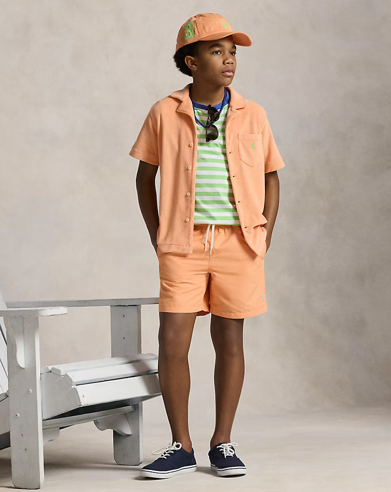 Striped Cotton Jersey Pocket Tee