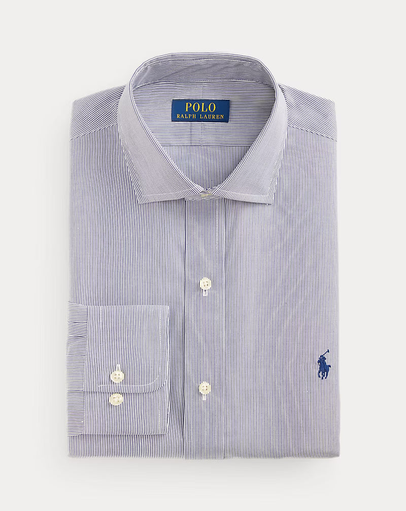 Custom Fit Striped Poplin Shirt
