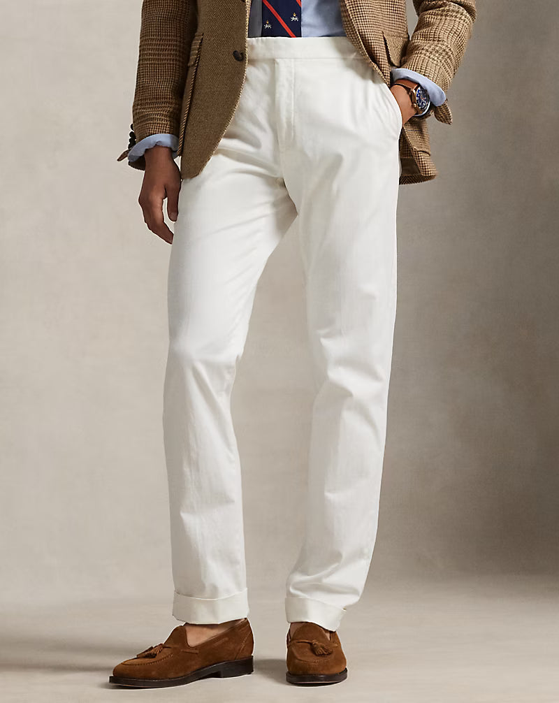 Garment-Dyed Stretch Chino Suit Trouser