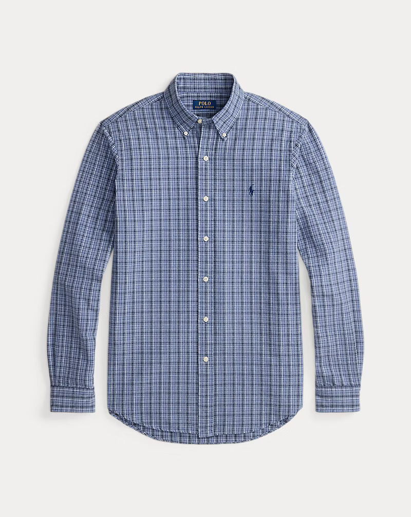 Classic Fit Plaid Brushed Oxford Shirt