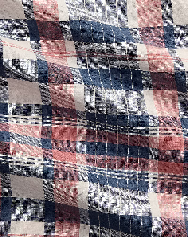 Classic Fit Repaired Madras Workshirt