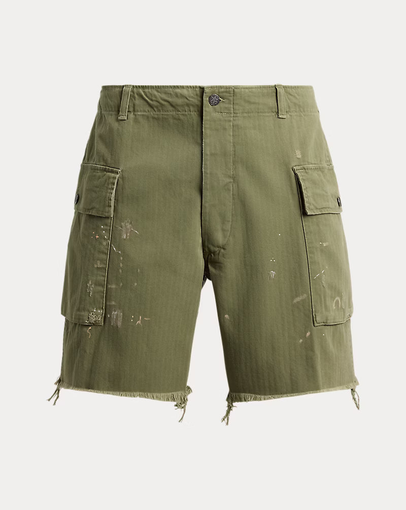 8-Inch Relaxed Herringbone Cargo Short