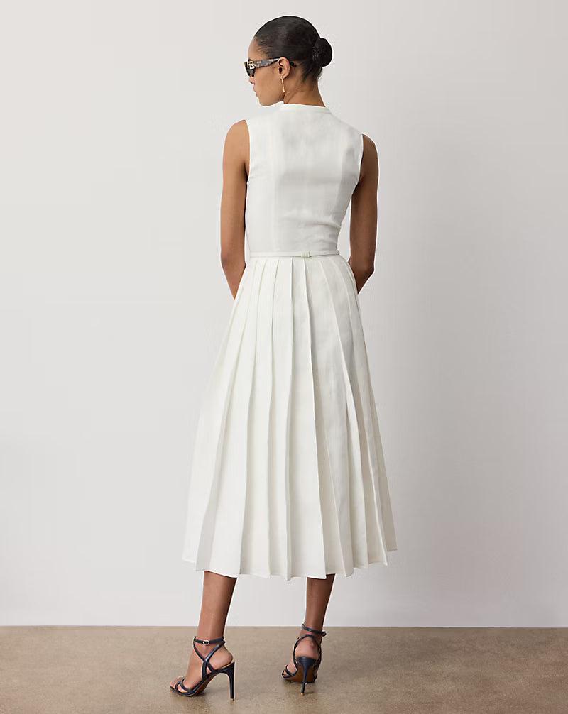 Kennedi Linen Sleeveless Day Dress