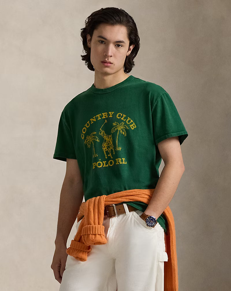 Classic Fit Jersey Graphic T-Shirt
