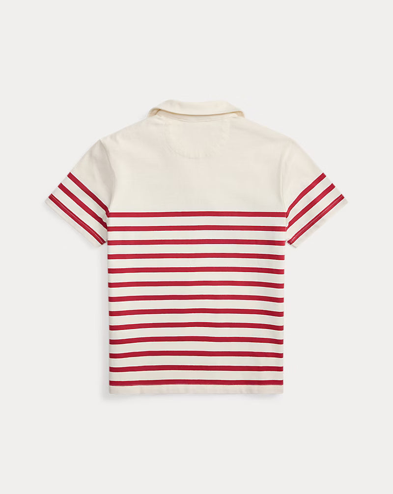 Polo Bear Striped Cotton Polo Shirt
