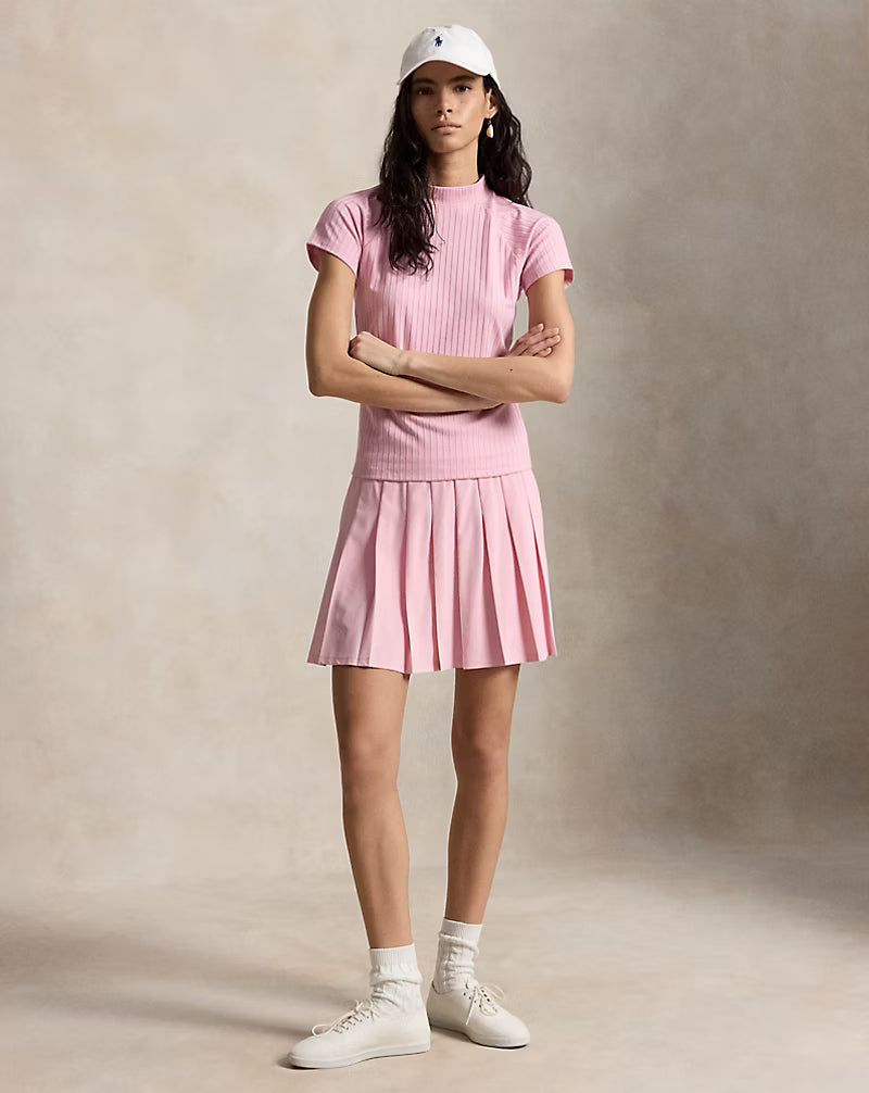 Pleated A-Line Skort