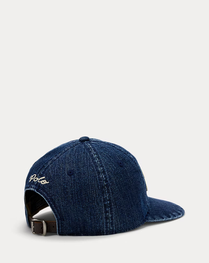 The Ralph Logo Denim Ball Cap