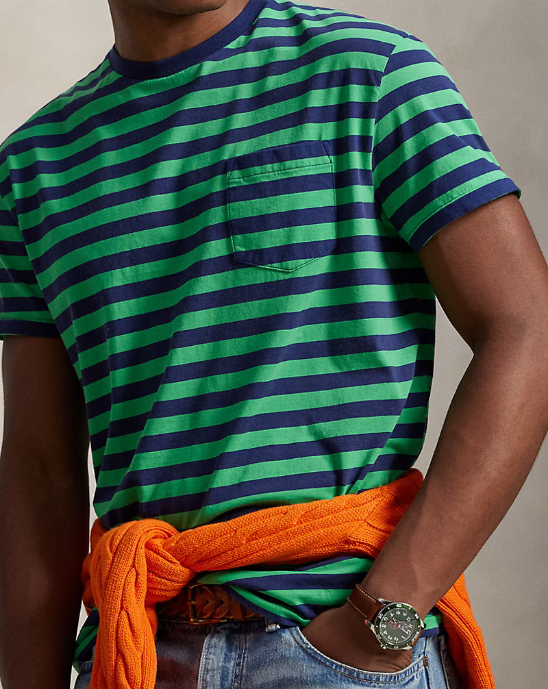 Classic Fit Striped Jersey T-Shirt