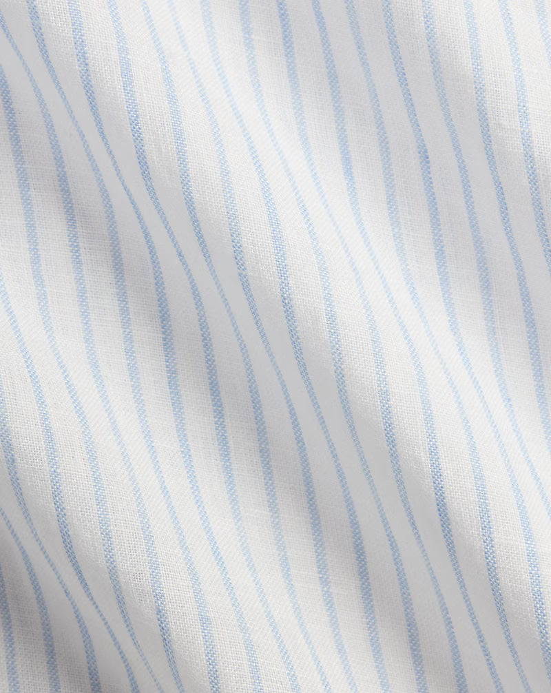 Classic Fit Striped Linen Shirt
